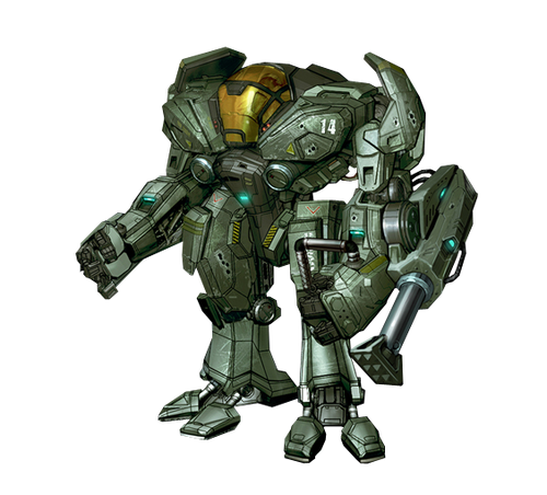 HRUNTING Model Mark III (B) Cyclops Exoskeleton 