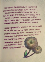 A page in Audrey's Diary; Written by Mal