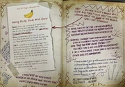 An entry about what the kids on the isle used to eat and how even bananas are odd to them.