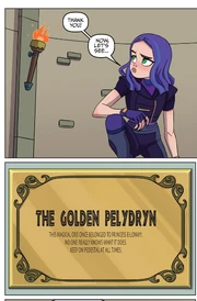 Mal finding the plaque with information about the orb.