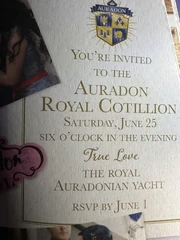 Cotillion Announcement Card