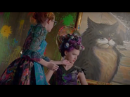 The painting of Lucifer in Lady Tramaine's Curl Up & Dye.