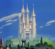 Cinderella's Castle as is seen originally in Cinderella.