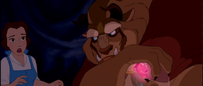 Belle with Beast and the rose