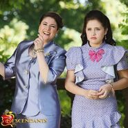 Promotional image for Descendants with Paxson and D'Amico as their characters.