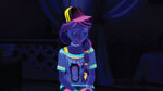 A neon-glow party