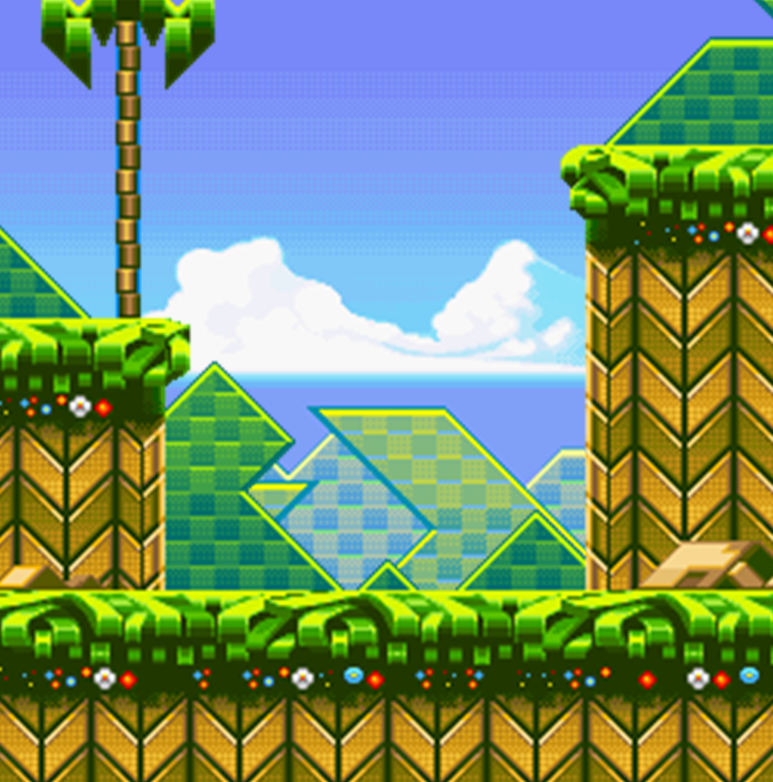 The Leaf Forest Zone - Sonic Advance backgrounds