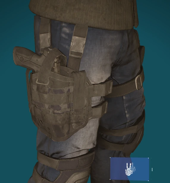 Holster Lvl21 Black Camo