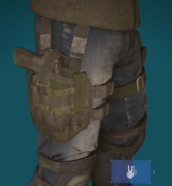 Holster Lvl21 Green Camo
