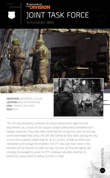Joint Task Force The Division Wiki Fandom