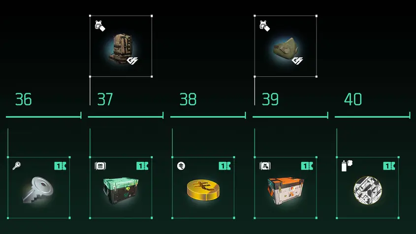 Div2-battle pass-rewards-LVL-36-40