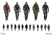 Concept art of Division agents.