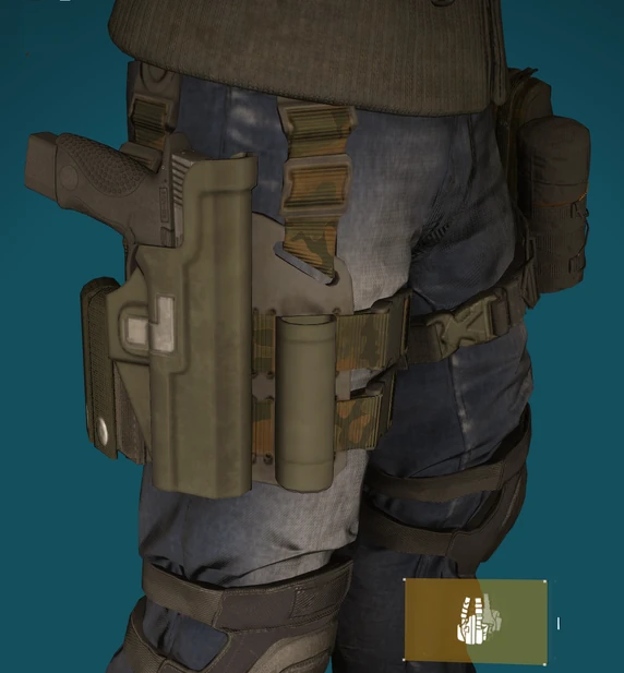 Holster Lvl40 Green Camo