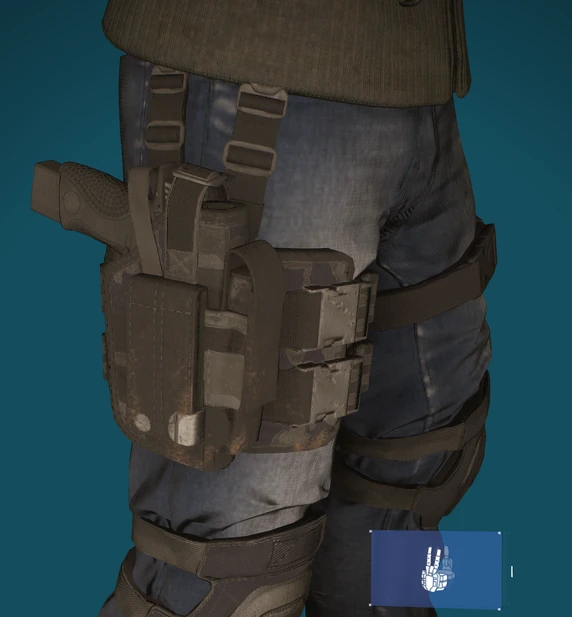 Holster Lvl15 Black Camo
