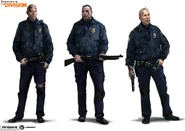 NYPD Officers concept art