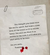 Aaron's letter to Division agents