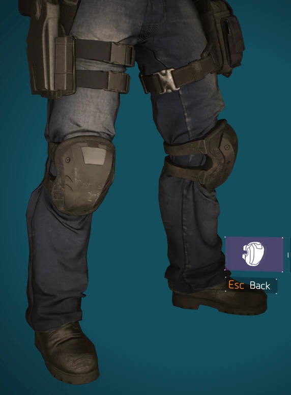 Knee Lvl26 Black Camo