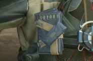 Mobile Cover attachment to the backpack when the skill is equipped