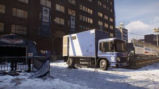 CERA Truck in front of a Logistic Center