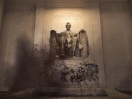 The Lincoln Memorial.