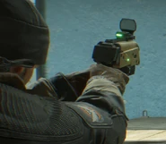 The Sticky Bomb launcher. Note that First Aid and Smart Cover uses the same device.