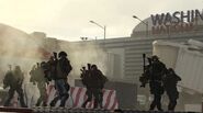 A team of Division agents heading into the Washington National Airport