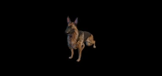 German Shepard Figurine