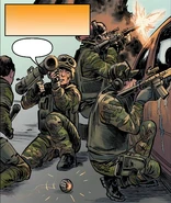 Members of the Founders in combat