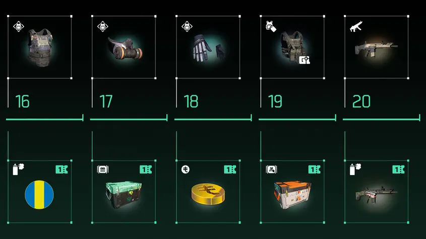 Div2-battle pass-rewards-LVL-16-20