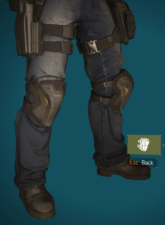 Knee Lvl30 Black Camo