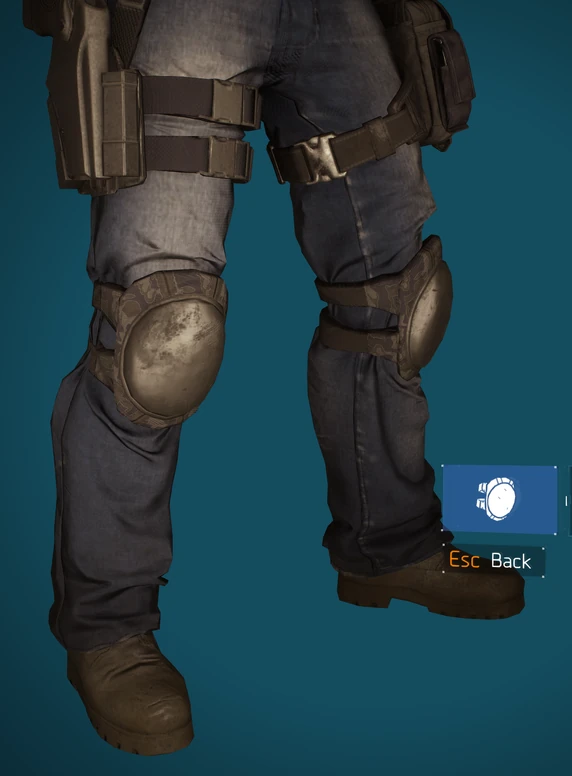 Knee Lvl5 Black Camo