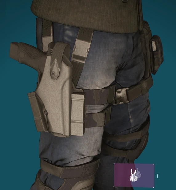 Holster Lvl25 Black Camo