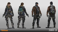 Female and Male Division agent concept art for Tom Clancy's The Division