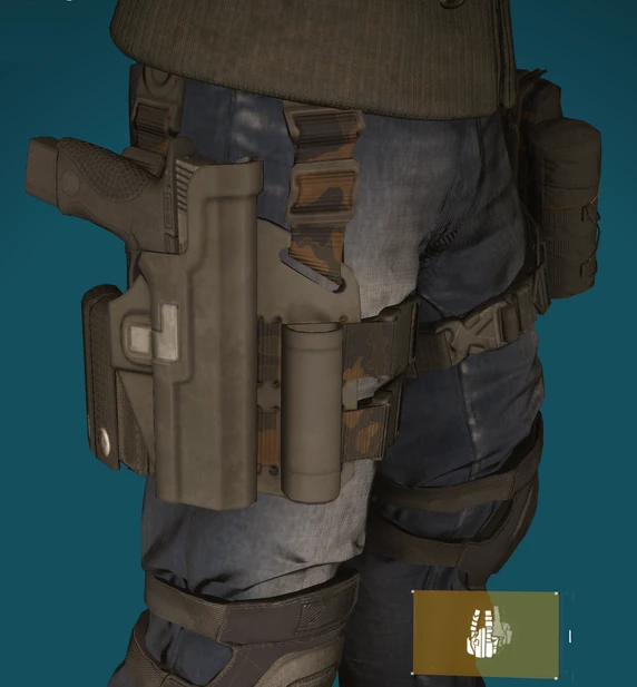 Holster Lvl40 Black Camo