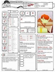 Level 5 Character Sheet (Barbarian/Wizard)