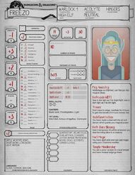 Level 1 Character Sheet