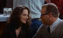 When Drew and recently hired job applicant Lisa Robbins (Katy Selverstone) build a rapport with one another upon their first meeting at her job interview, Drew begins to show concern over he and a co-worker dating, as his boss, Mr. Bell, frowns on it in "Miss Right" in Season 1 (ep.#2).