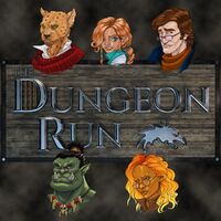 The Dungeon Run Cast with Logo