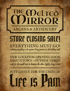 Flyer for Jorl's shop in Terlis before it closed