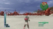 Storm 1 engages a horde of Red Ants on the level "Crimson".