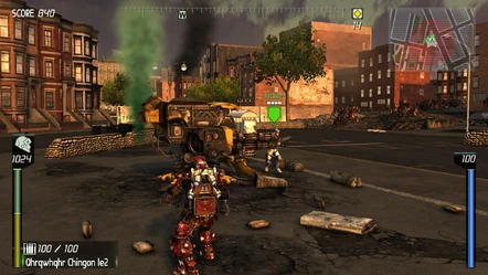 Lightning Alpha watches as a LN-RIP turret prepares to punish Kicker for his inability to realise he cannot fire rockets through it.