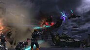 A Hector fighting against EDF Troopers.