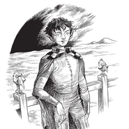 Rook in his Librarian Knight's uniform