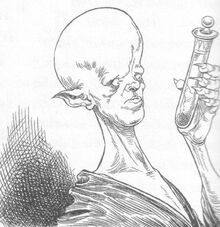  examining his vial of .