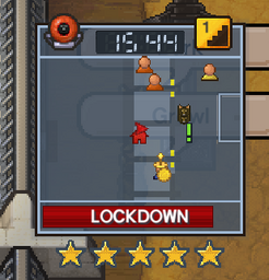 A prison in lockdown in te2