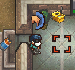 A dropping hand icon