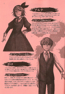 Arte and Pollo's profiles in the benefits booklet provided with the light novel