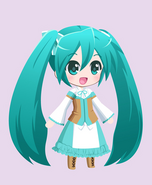 Hatsune Miku's Michaela skin in Mikucolle