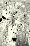 Mikulia playing with her doll in the novel