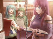 Michaela, Gumillia, và Elluka trong Fanbook